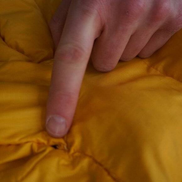 Vintage '90S Polo Ralph Lauren Bright Yellow Puffer Down Feather Winter Jacket L - Picture 14 of 15